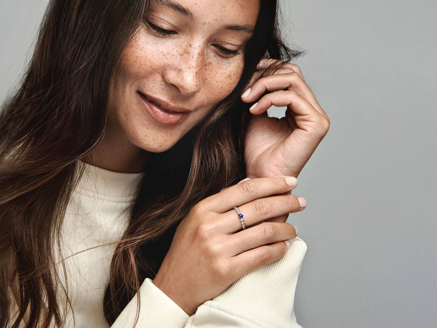 Crystal Clear Night Ring