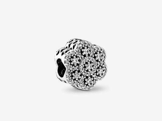 Crystal Flower Charm