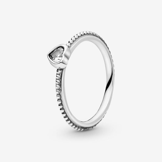 Crystal Love Bead Ring