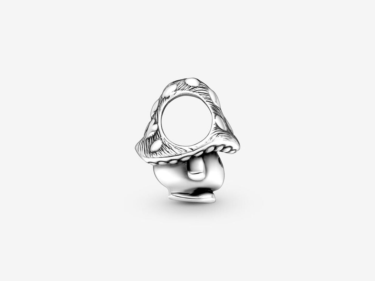 Cute Mushroom Sterling Silver Charm