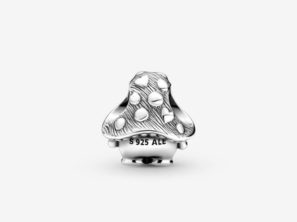 Cute Mushroom Sterling Silver Charm