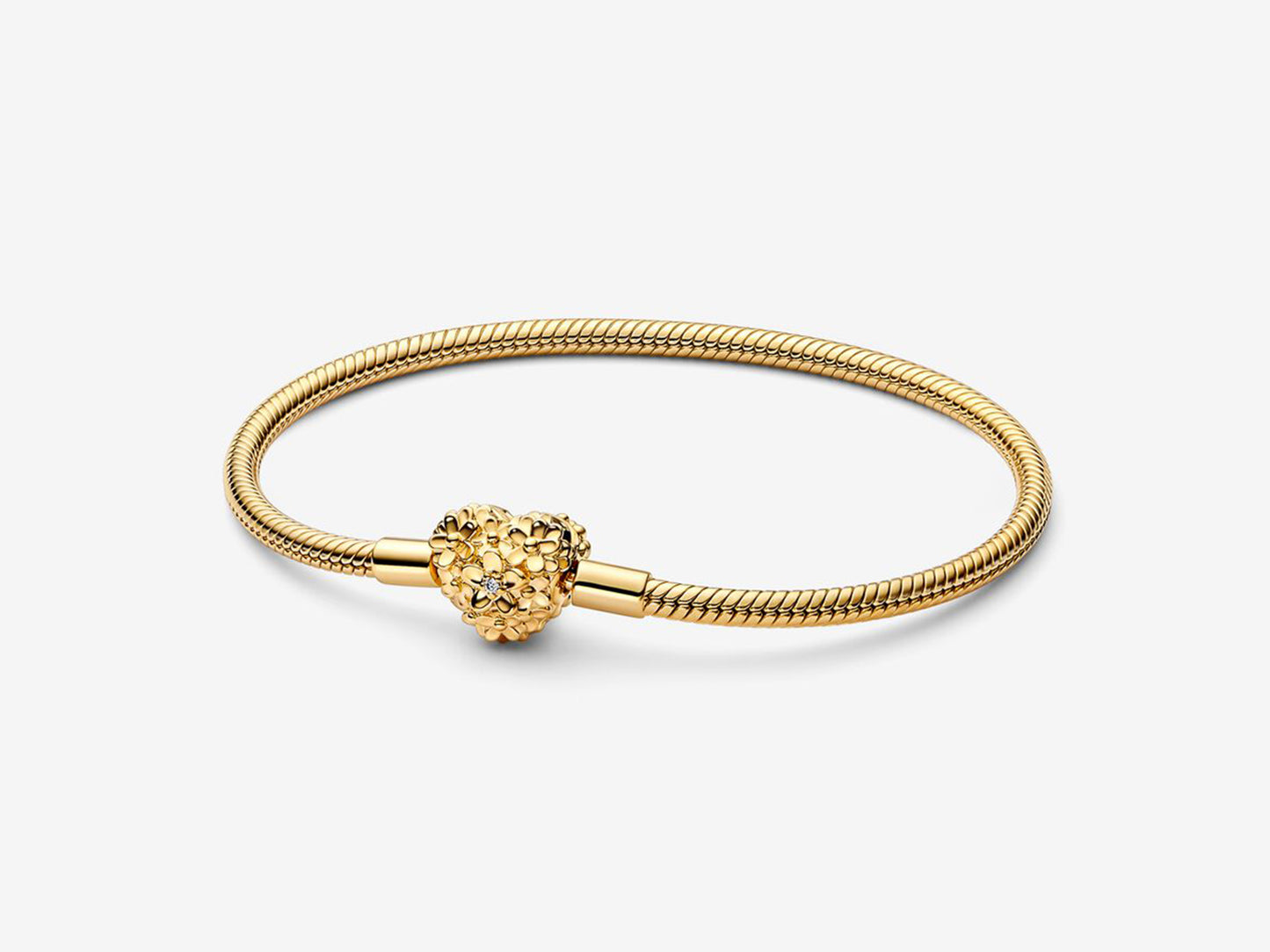 Daisy Heart Charm Bracelet