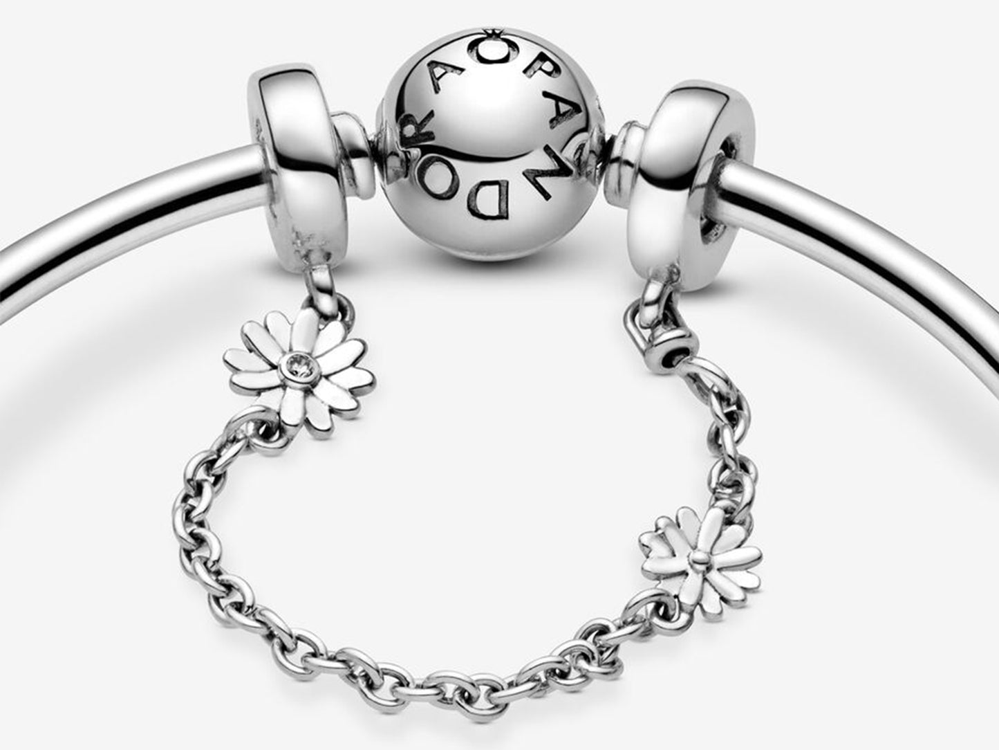 Daisy Flower Safety Chain Charm