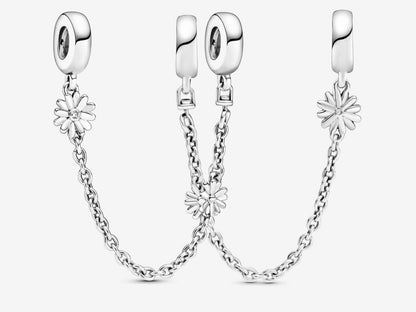 Daisy Flower Safety Chain Charm