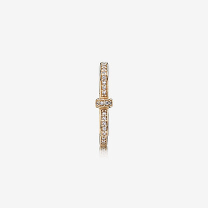 Dazzling Bow Gold Ring