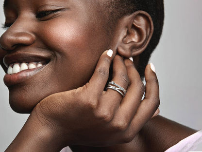 Sparkling Triple Band Ring