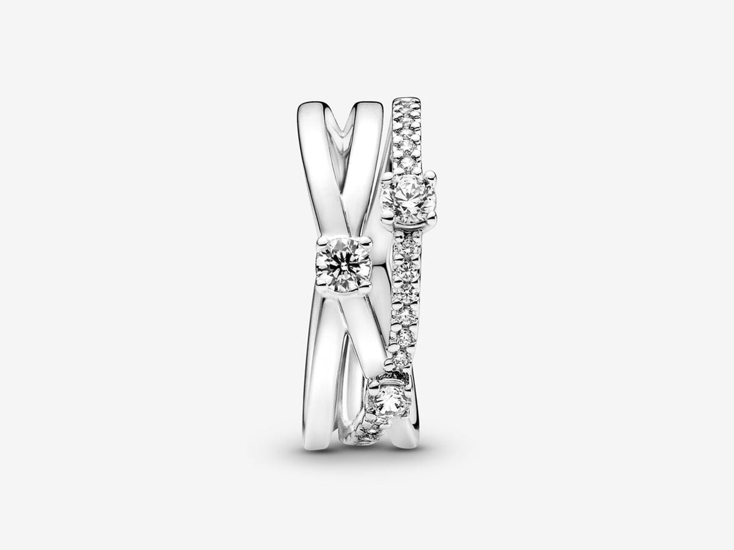 Sparkling Triple Band Ring