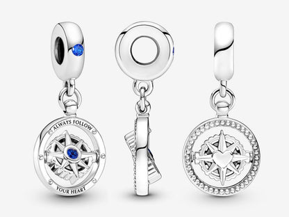 Spinning Compass Dangle Charm