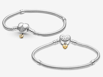 Disney Princess Pandora Moments Heart Snake Chain Bracelet