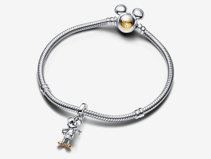 Disney 100th Anniversary Mickey Mouse Lab-grown Diamond Dangle Charm