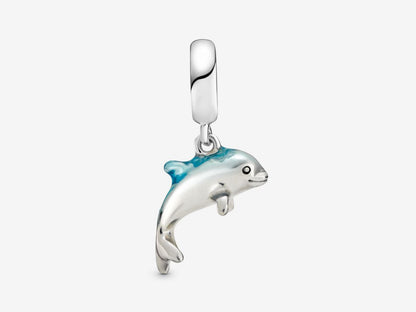 Shimmering Dolphin Dangle Charm