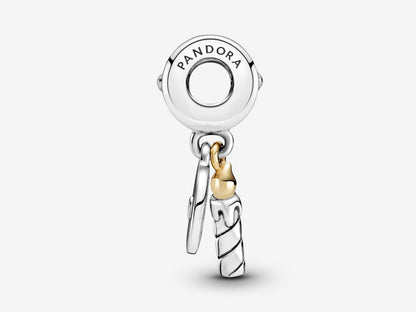Dual-Tone Birthday Candle Charm