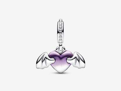 Vampire Winged Heart Dangle Charm