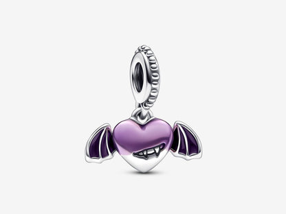 Vampire Winged Heart Dangle Charm