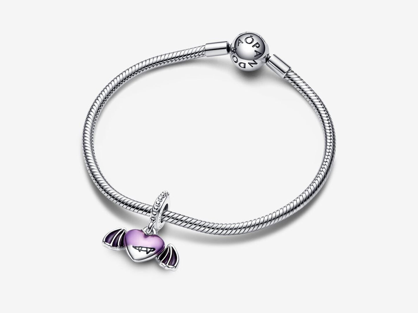 Vampire Winged Heart Dangle Charm