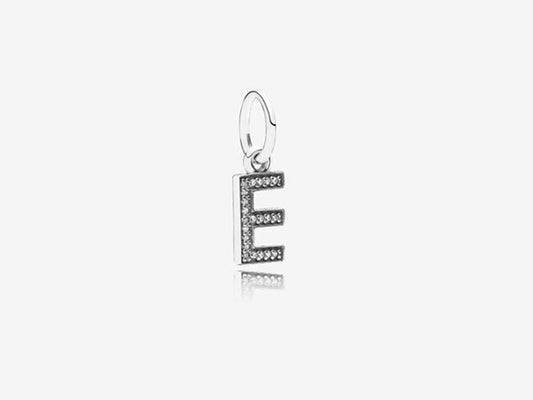 Radiant  Letter E Charm