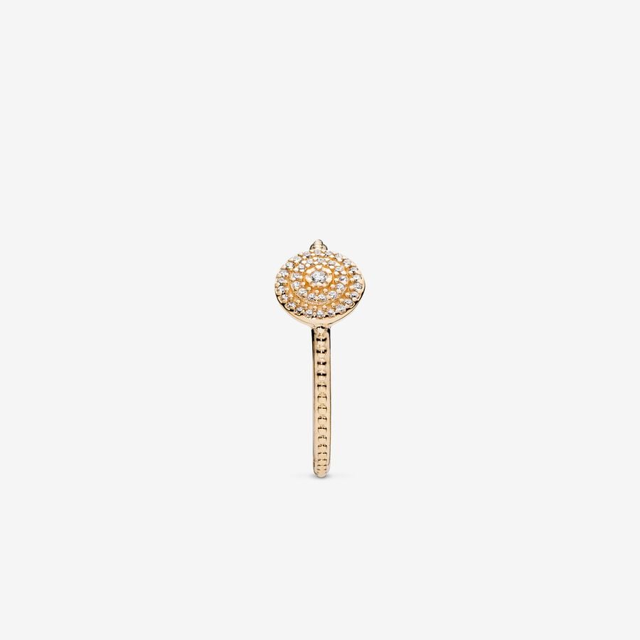 Elegant Sparkle Gold Ring