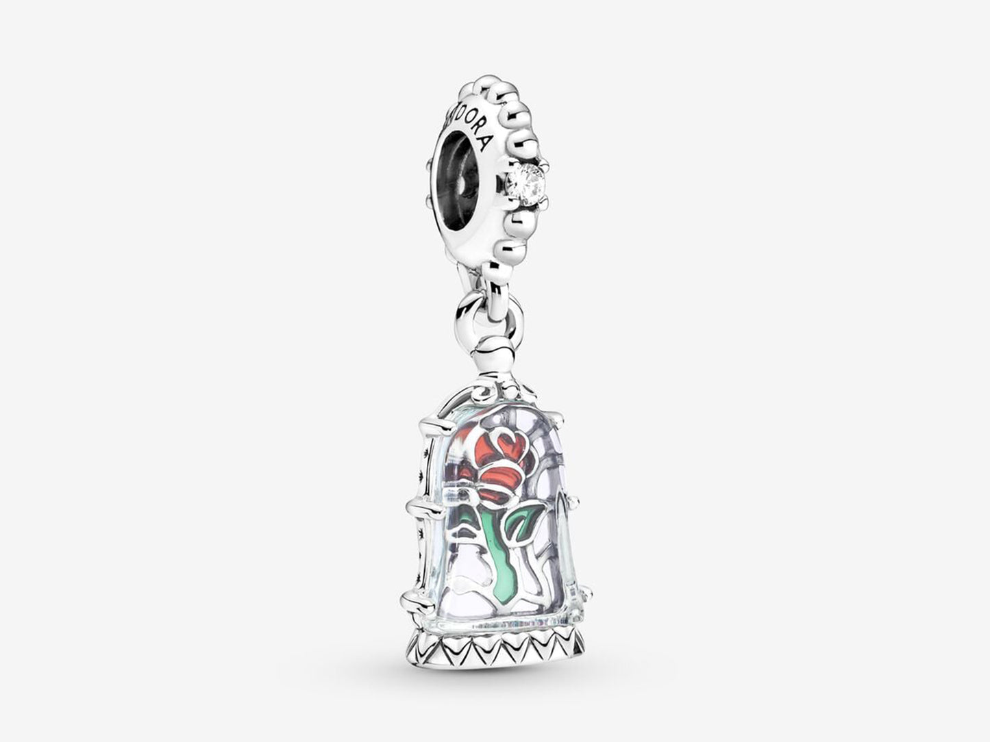 Disney Beauty and the Beast Enchanted Rose Dangle Charm