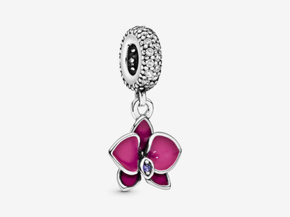 Enchanting Purple Orchid Charm