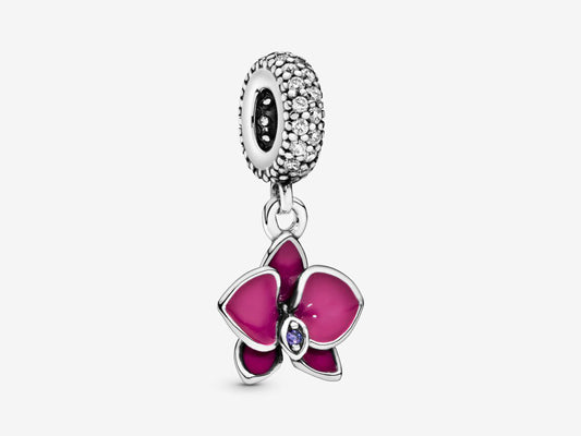 Enchanting Purple Orchid Charm