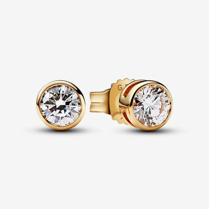 Lab-grown Diamond Bezel Stud Earrings 0.30 carat tw 14k Gold