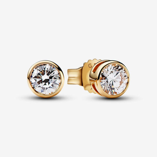 Lab-grown Diamond Bezel Stud Earrings 0.30 carat tw 14k Gold