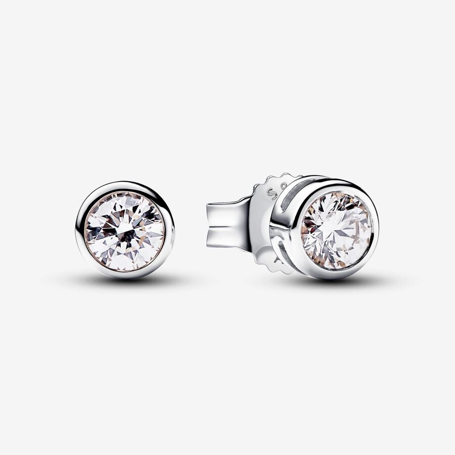 Lab-grown Diamond Bezel Stud Earrings 0.50 carat tw Sterling Silver