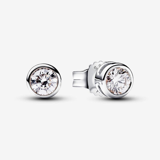 Lab-grown Diamond Bezel Stud Earrings 0.50 carat tw Sterling Silver