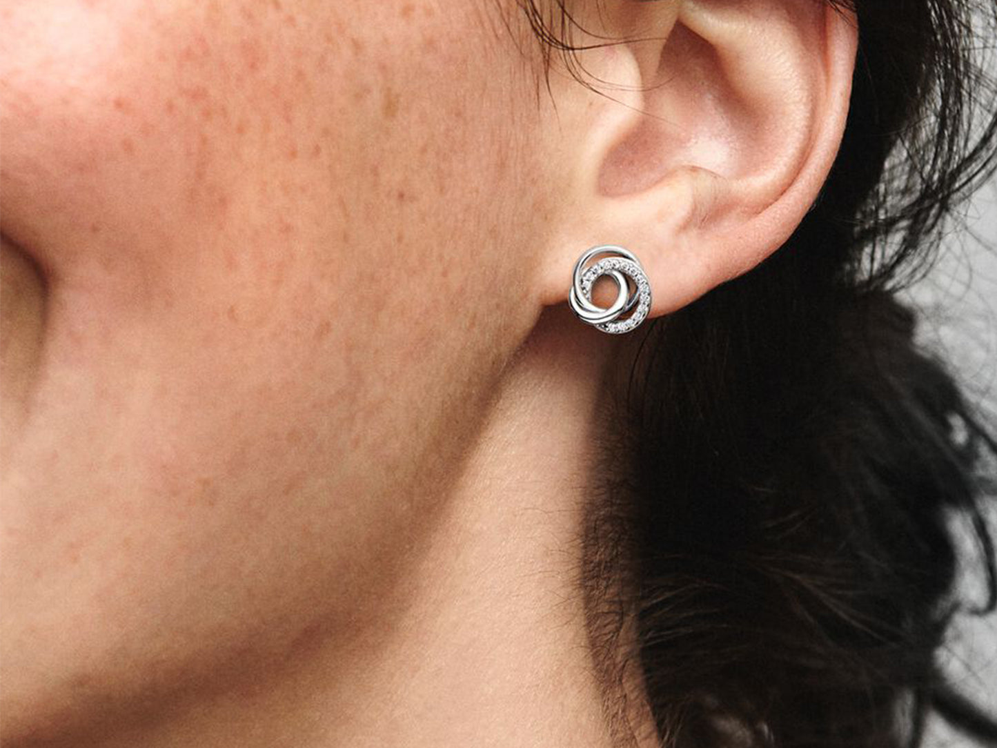 Family Always Encircled Stud Earrings