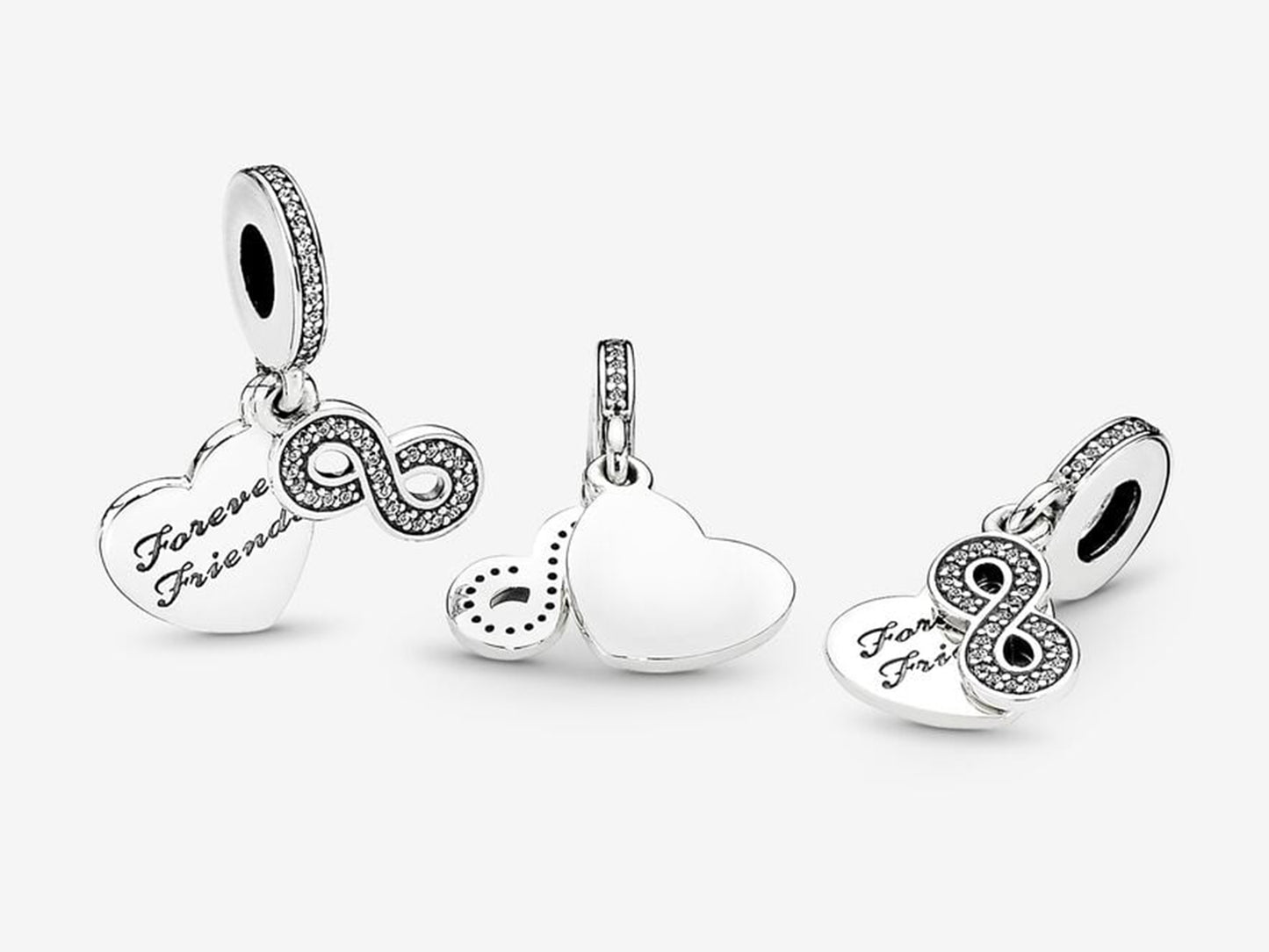 Forever Friends Heart Dangle Charm