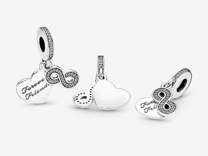 Forever Friends Heart Dangle Charm