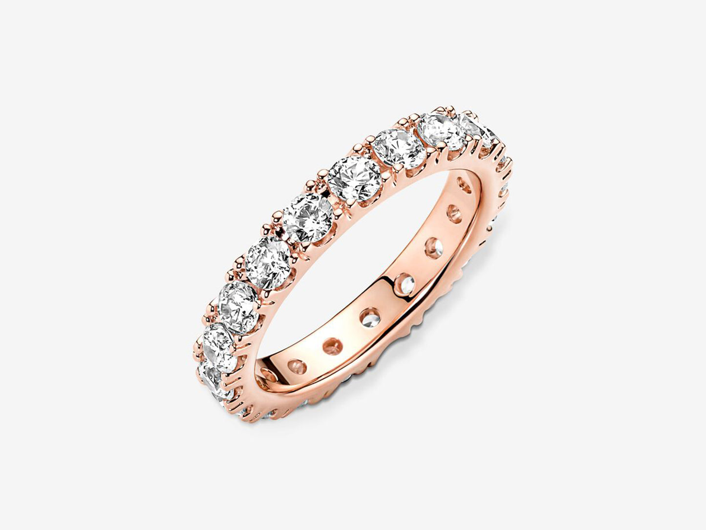 Sparkling Row Eternity Ring