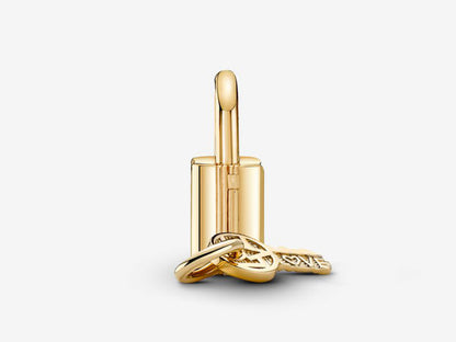 Padlock & Key Dangle Charm