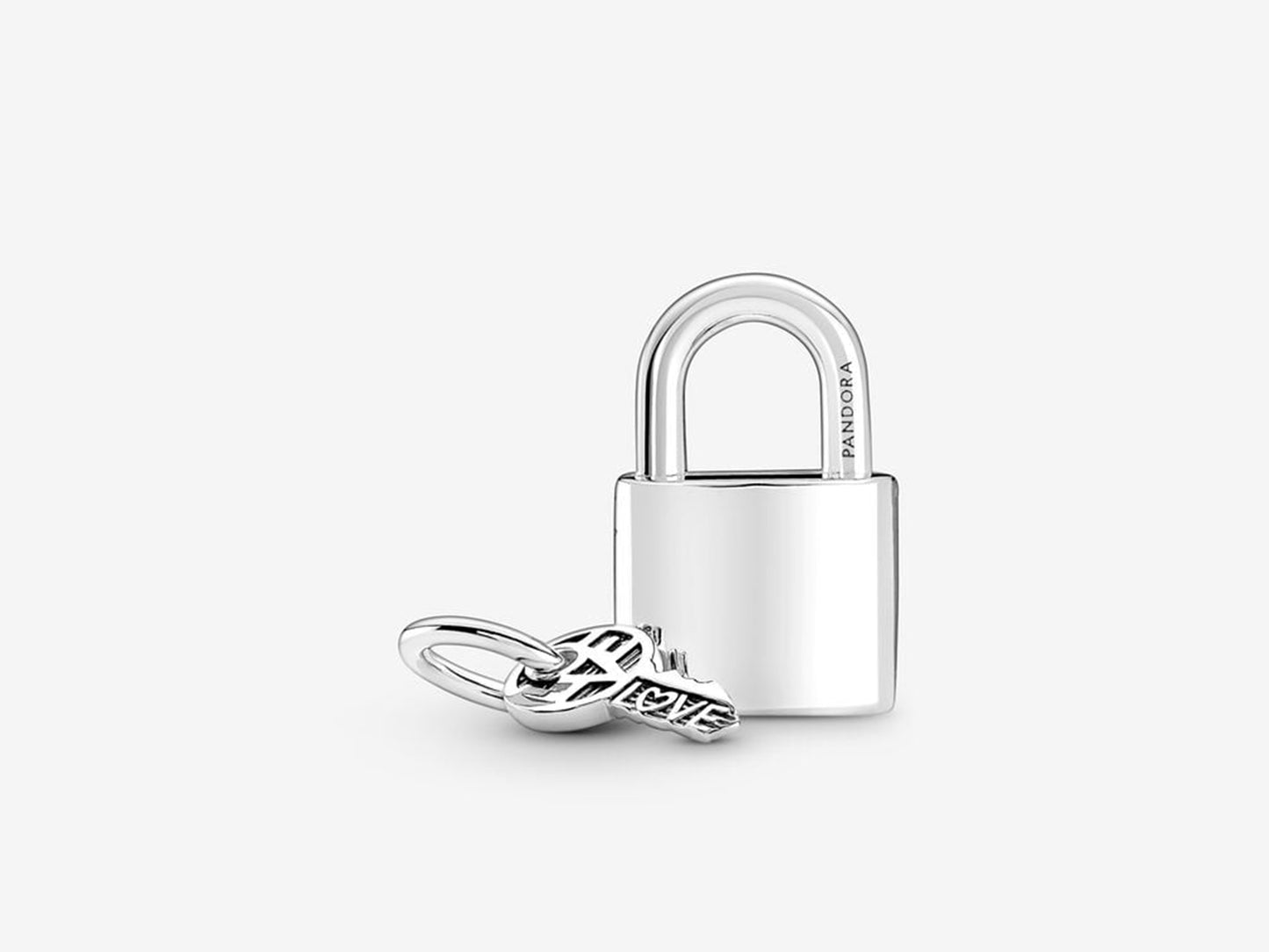 Padlock and Key Dangle Charm