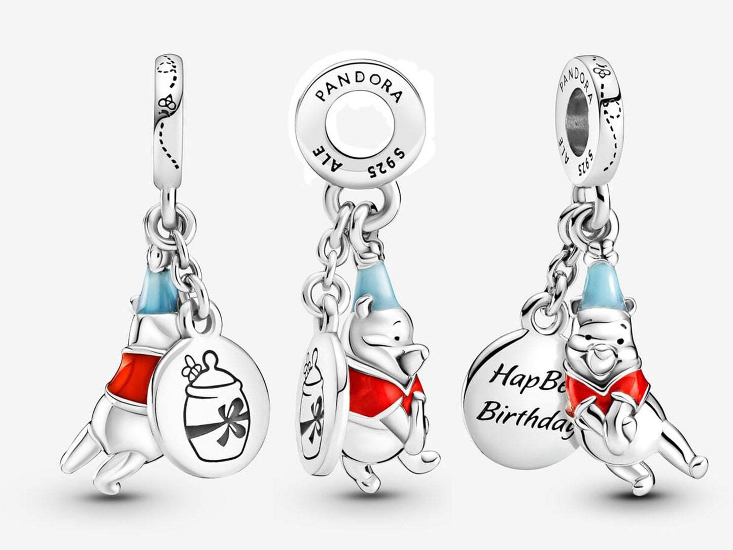 Disney Winnie the Pooh Birthday Dangle Charm
