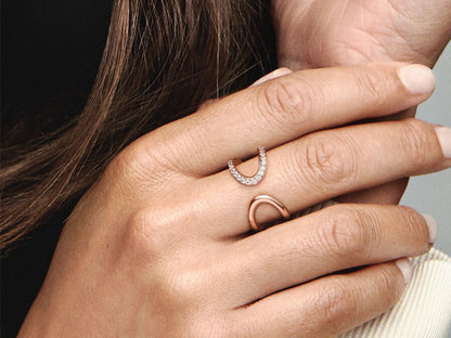 Wrapped Open Infinity Ring