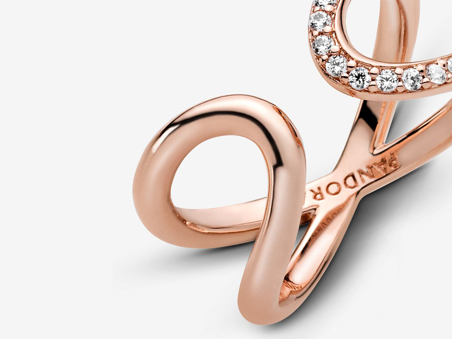 Wrapped Open Infinity Ring