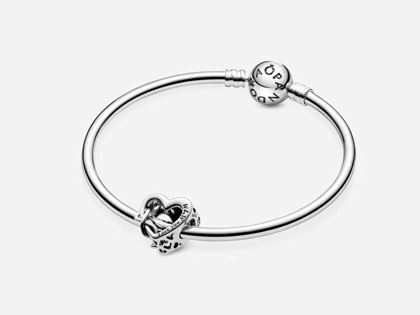 Love You Mom Infinity Heart Charm