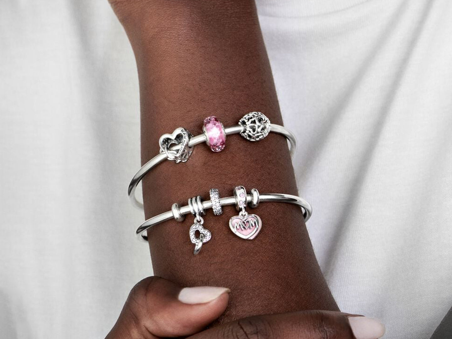 Love You Mom Infinity Heart Charm