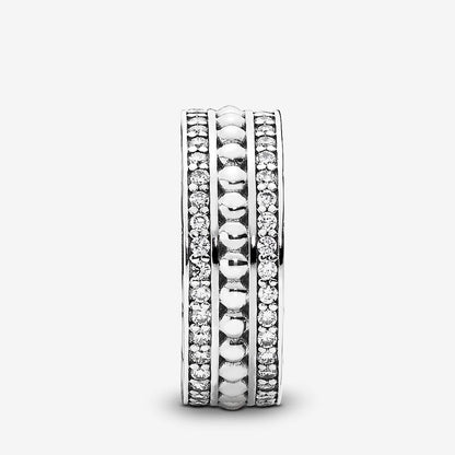 Shimmering Bead Eternity Ring