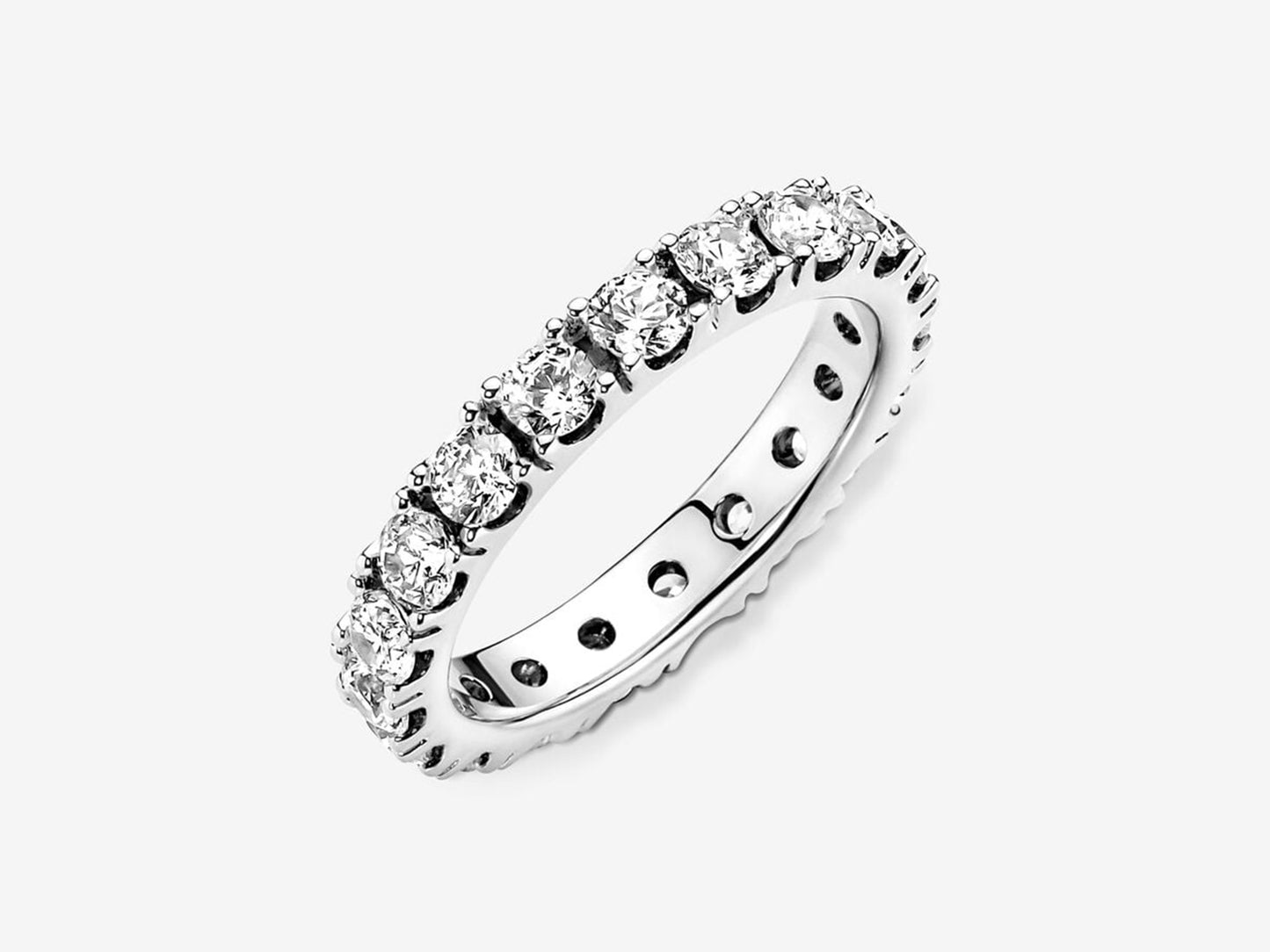 Sparkling Row Eternity Ring