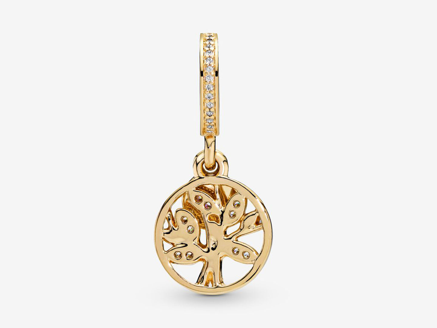 Sparkling Family Tree Dangle Charm