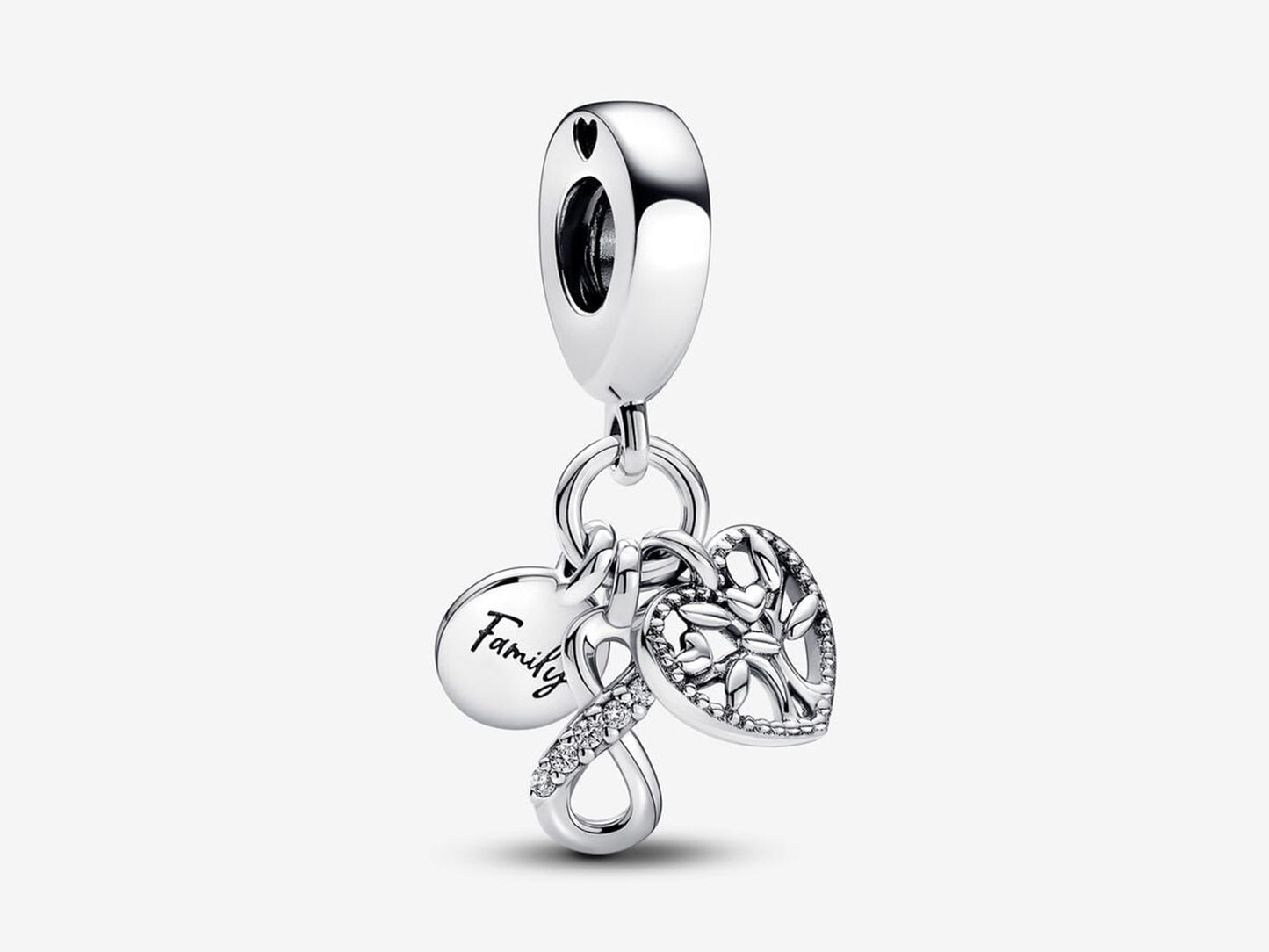 Family Infinity Triple Dangle Charm