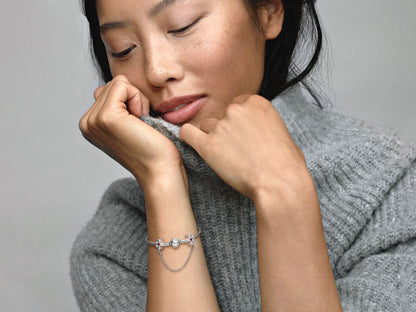 Fan-Shaped Safety Chain Charm