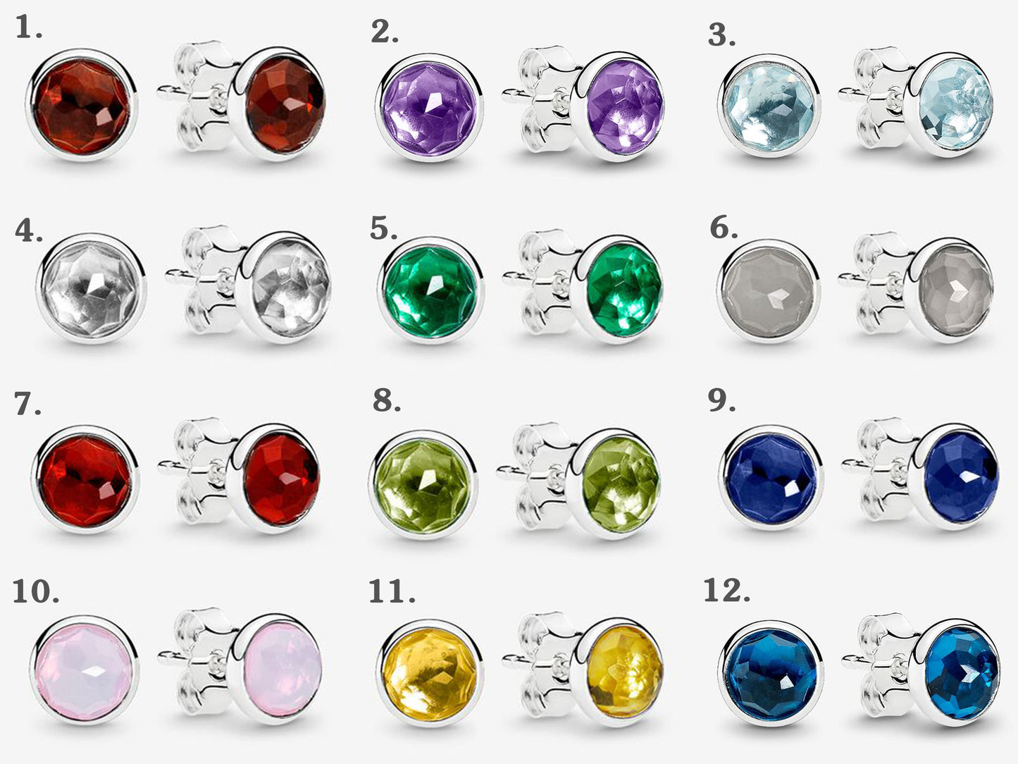 February Stud Earrings
