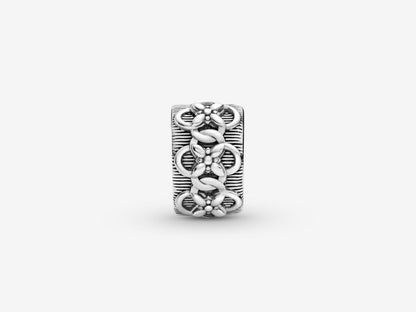 Floral Pattern Clasp Charm