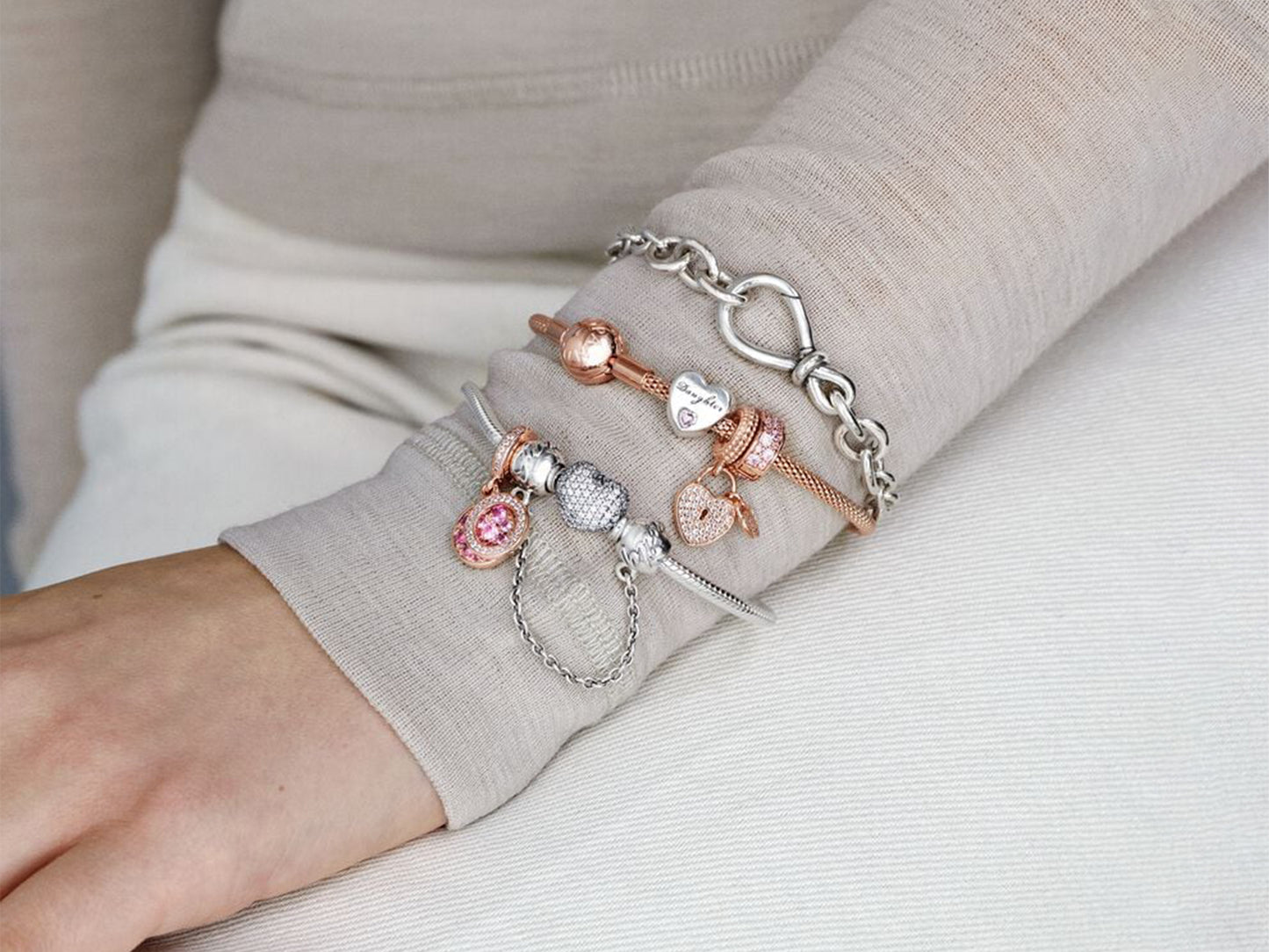 Chunky Infinity Knot Chain Bracelet