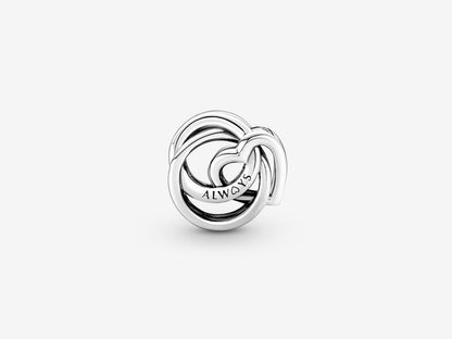 Family Always Encircled Heart Charm