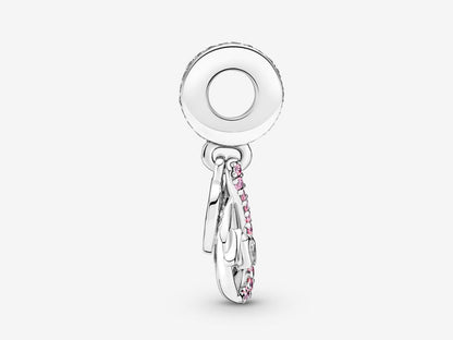 Mom Infinity Pavé Double Dangle Charm