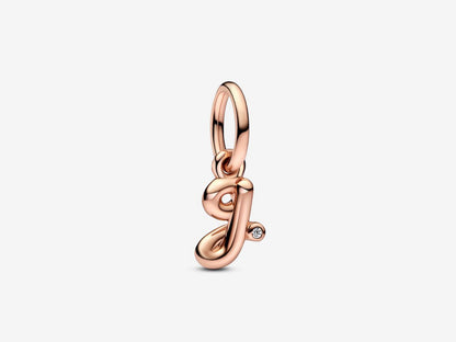 Letter G Script Alphabet Dangle Charm